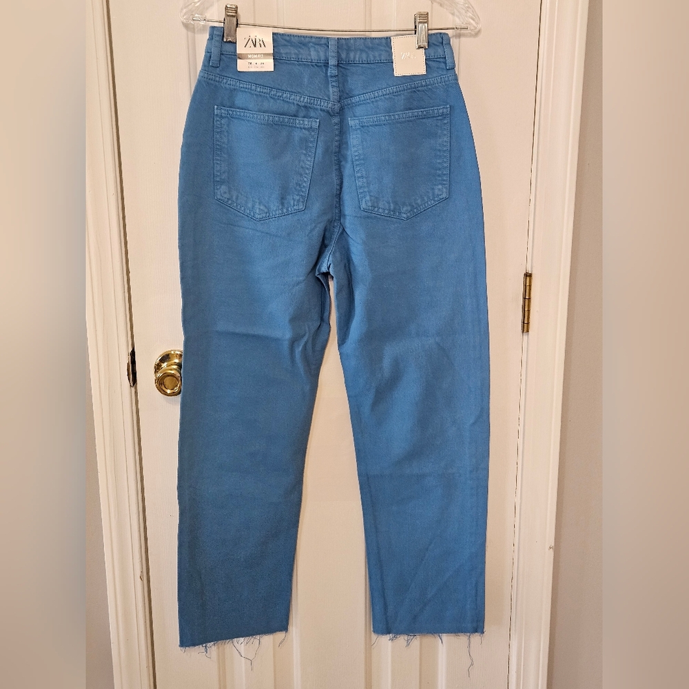 Zara Light Blue Casual Pants - Picture 5 of 5